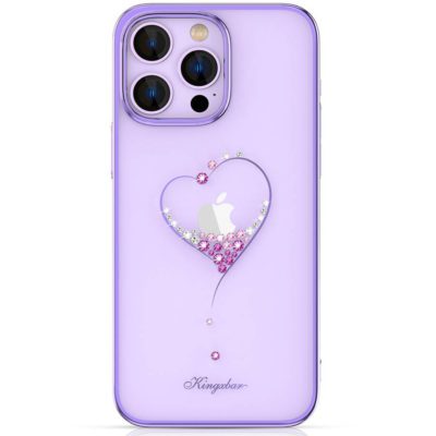 Kingxbar Wish Decorated Crystals Purple iPhone 14 Plus Tok
