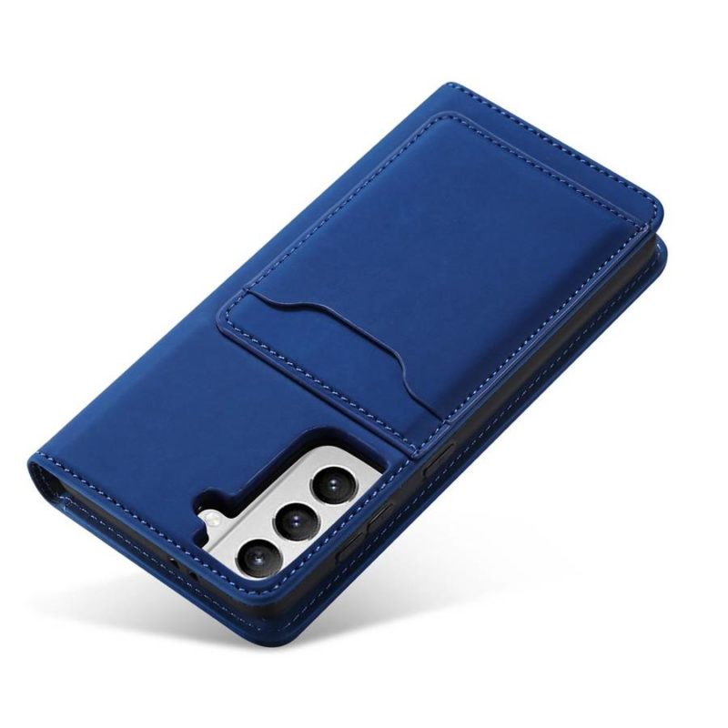 Magnet Card Pouch Card Wallet Card Holder Blue Samsung Galaxy S22 Tok