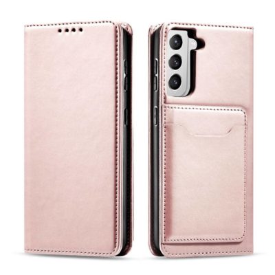 Magnet Card Pouch Card Wallet Card Stand Pink Samsung Galaxy S22 Tok