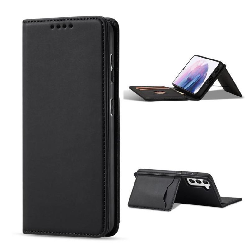 Magnet Card Pouch Wallet Card Holder Black Samsung Galaxy S22 Plus Tok