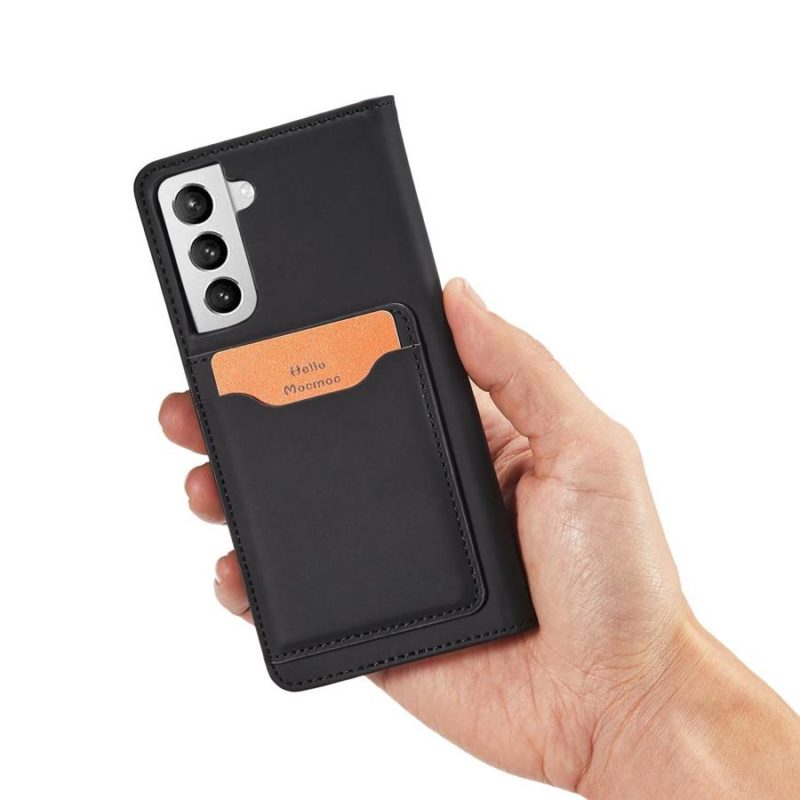 Magnet Card Pouch Wallet Card Holder Black Samsung Galaxy S22 Plus Tok