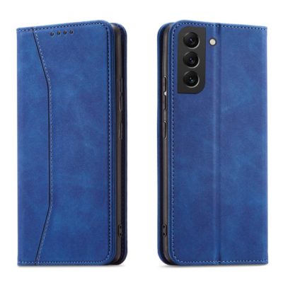 Magnet Fancy Pouch Wallet Card Holder Blue Samsung Galaxy S22 Tok