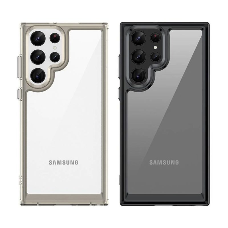 Outer Space Hard Gel Frame Black Samsung Galaxy S22 Ultra Tok