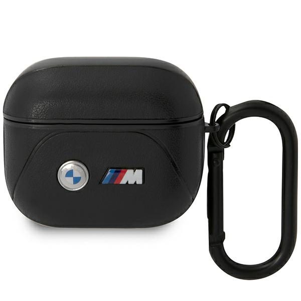 BMW BMA322PVTK Black Leather Curved Line AirPods 3 Tok