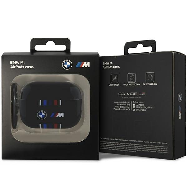BMW BMAP222SWTK Black Multiple ColoRed Lines AirPods Pro 2 Tok