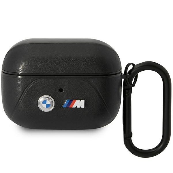 BMW BMAP22PVTK Black Leather Curved Line AirPods Pro Tok