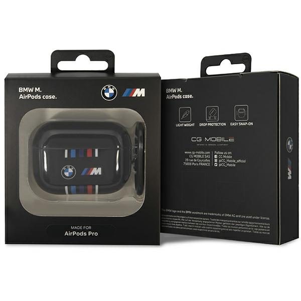 BMW BMAP22SWTK Black Multiple ColoRed Lines AirPods Pro Tok