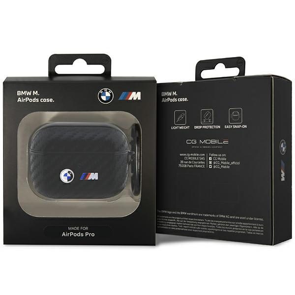 BMW BMAPWMPUCA2 Black Carbon Double Metal Logo AirPods Pro Tok