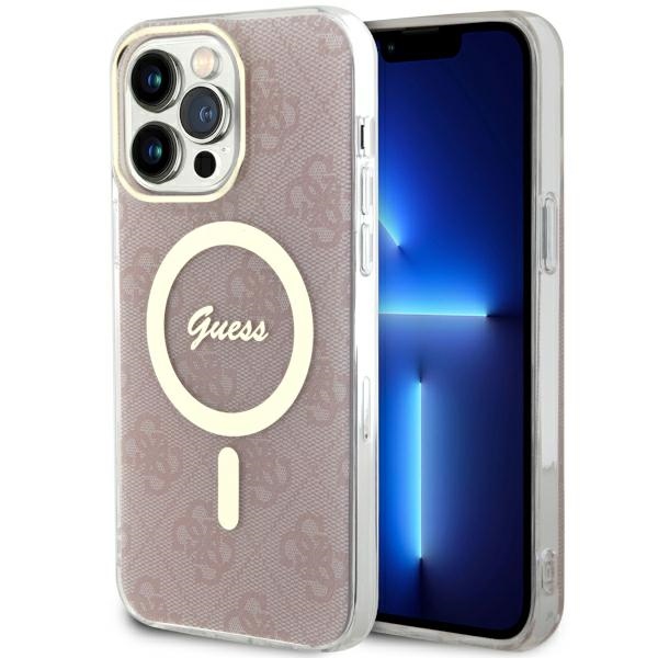 Guess GUHMP13XH4STP Pink Hardcase 4G MagSafe iPhone 13 Pro Max Tok