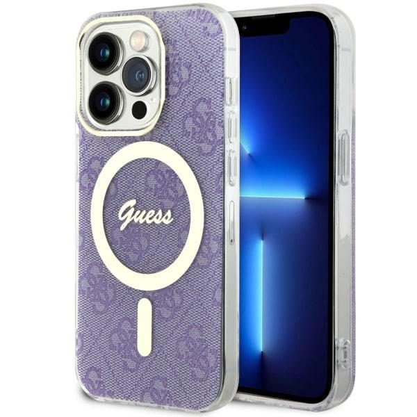 Guess GUHMP14LH4STU Purple Hardcase 4G MagSafe iPhone 14 Pro Tok