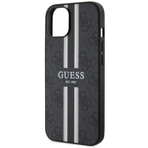 Guess GUHMP14SP4RPSK Black Hardcase 4G Printed Stripes MagSafe iPhone 14 Tok