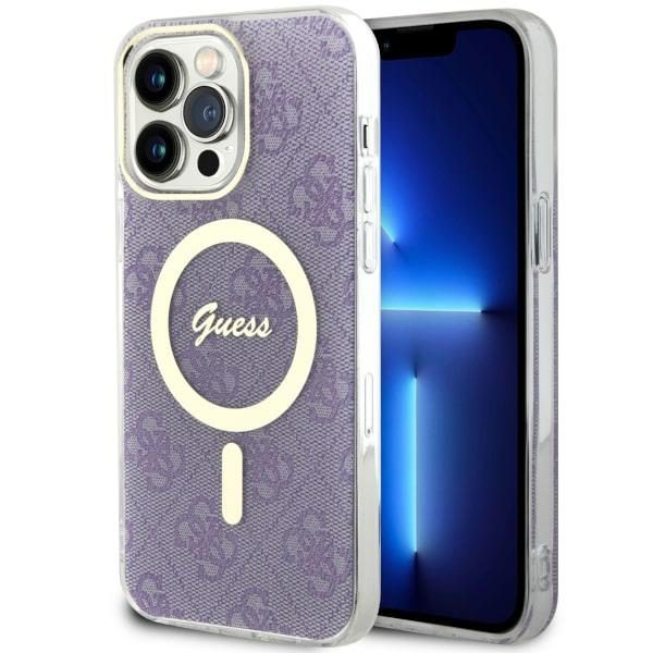 Guess GUHMP14XH4STU Purple Hardcase 4G MagSafe iPhone 14 Pro Max Tok