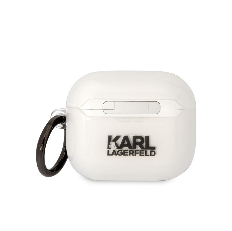 Karl Lagerfeld 3D Logo NFT Choupette TPU White AirPods 3 Tok