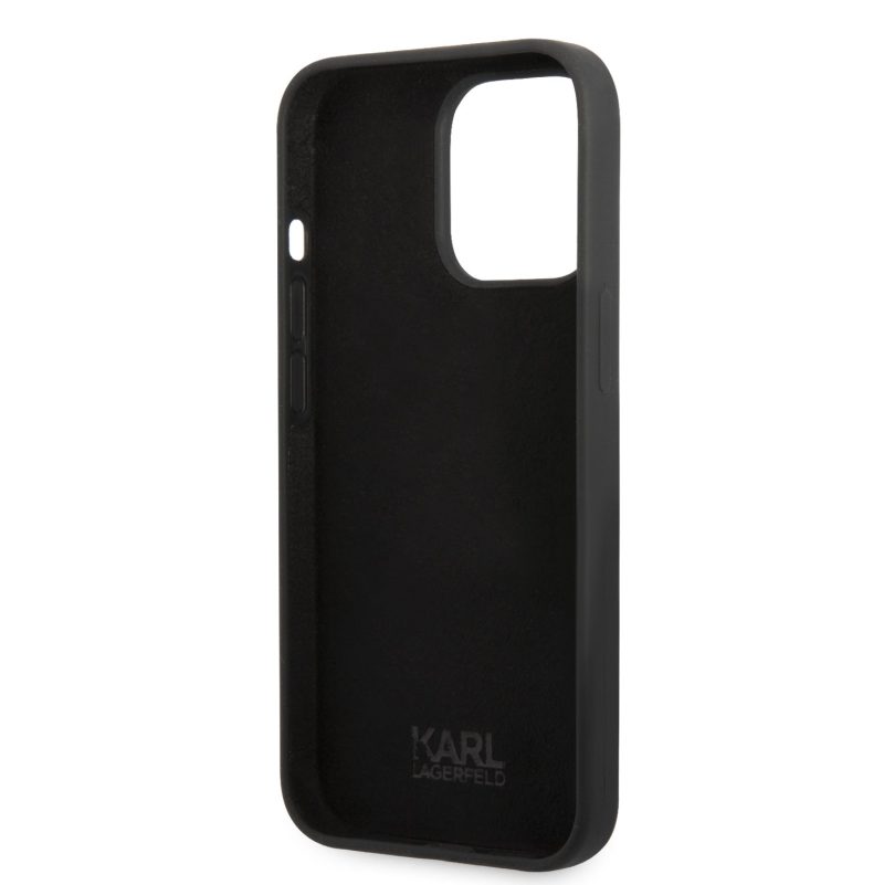 Karl Lagerfeld Liquid Silicone Choupette NFT Black iPhone 13 Pro Tok