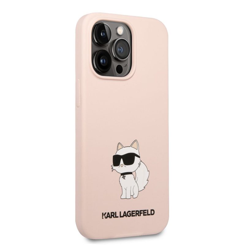 Karl Lagerfeld Liquid Silicone Choupette NFT Pink iPhone 13 Pro Tok