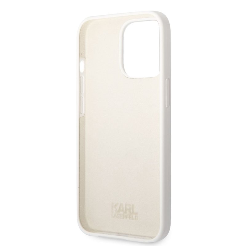 Karl Lagerfeld Liquid Silicone Choupette NFT White iPhone 13 Pro Max Tok