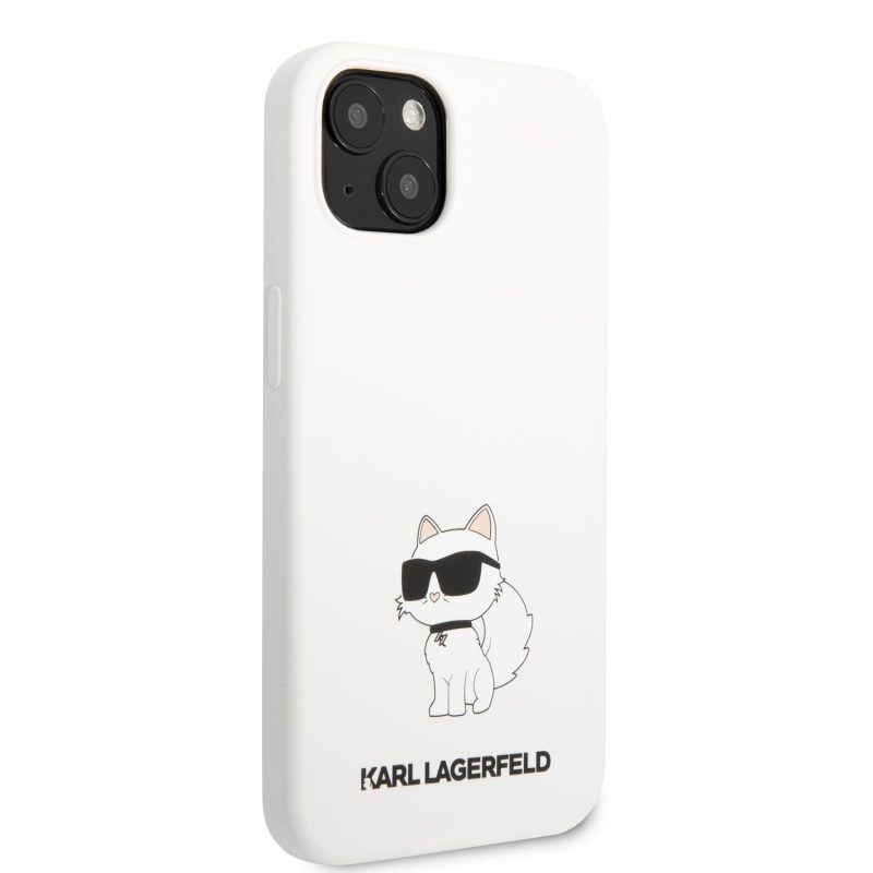 Karl Lagerfeld Liquid Silicone Choupette NFT White iPhone 13 Tok