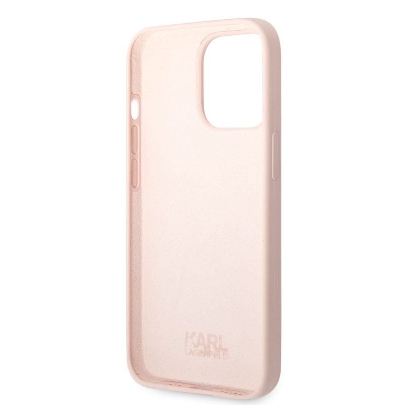 Karl Lagerfeld Liquid Silicone Ikonik NFT Pink iPhone 13 Pro Tok