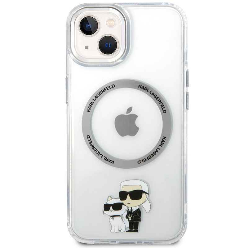 Karl Lagerfeld MagSafe IML Karl and Choupette NFT Transparent iPhone 13 Tok