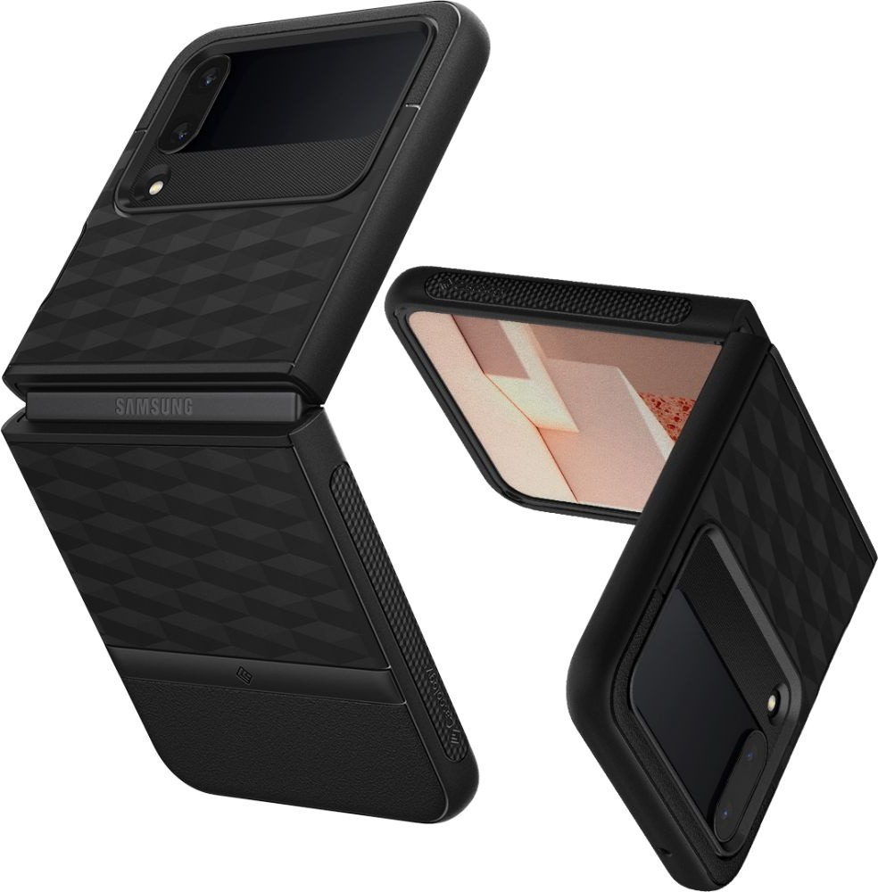Caseology Parallax Matte Black Samsung Galaxy Z Flip 4 Tok
