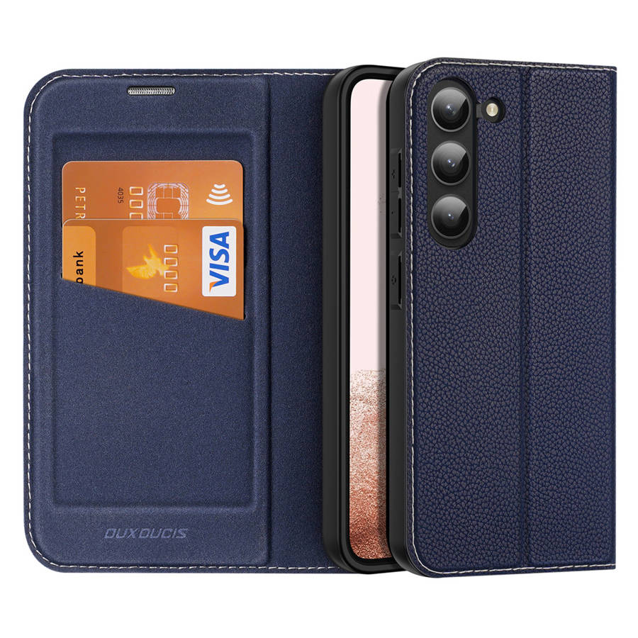 Dux Duxis Skin X2 Flip Wallet Stand Blue Samsung Galaxy S23 Plus Tok
