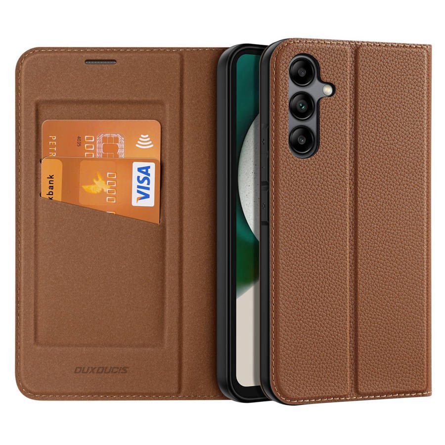 Dux Duxis Skin X2 Flip Wallet Stand Brown Samsung Galaxy A34 5G Tok