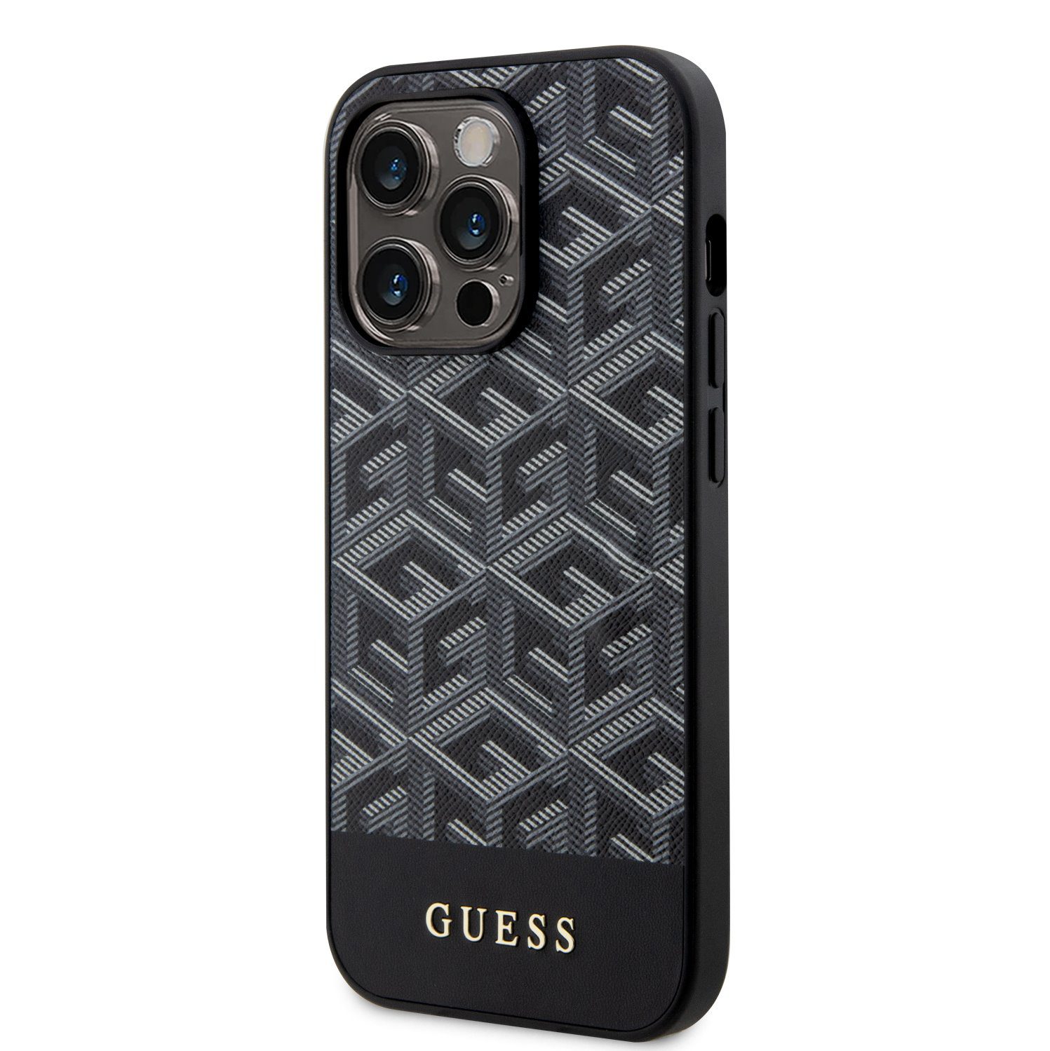 Guess PU G Cube MagSafe Black iPhone 13 Pro Max Tok