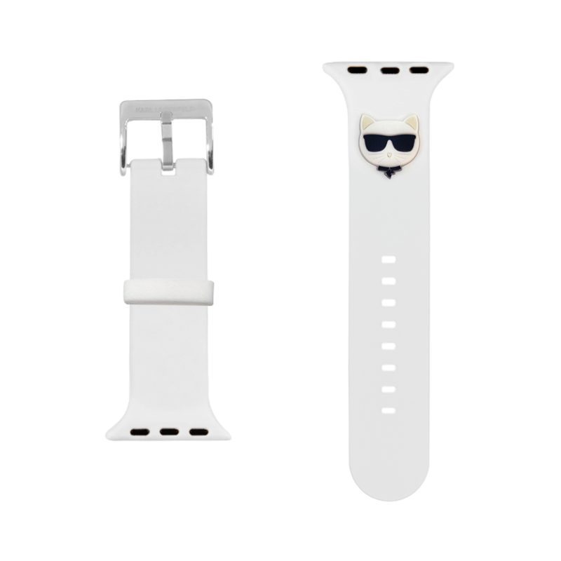 Karl Lagerfeld Choupette Head White Szíj Apple Watch 41/40/38mm