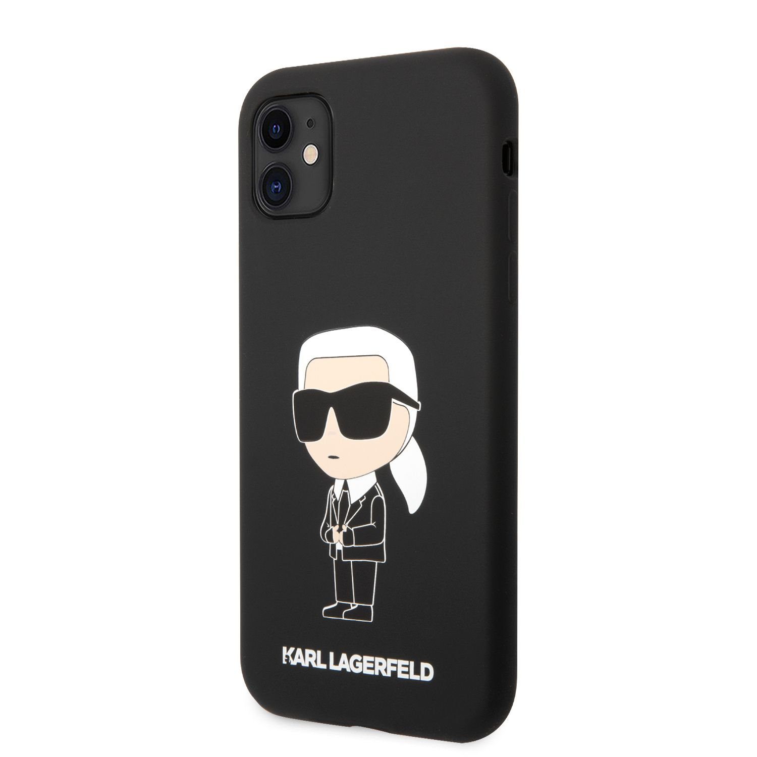 Karl Lagerfeld Liquid Silicone Ikonik NFT Black iPhone 11 Tok
