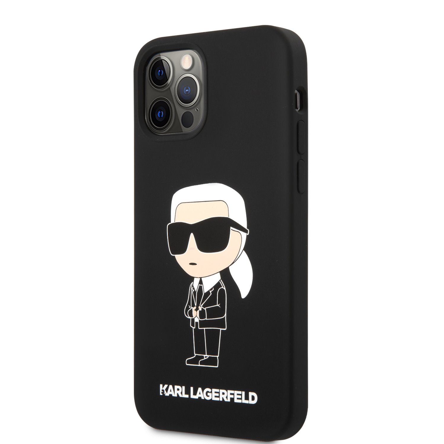 Karl Lagerfeld Liquid Silicone Ikonik NFT Black iPhone 12/12 Pro Tok