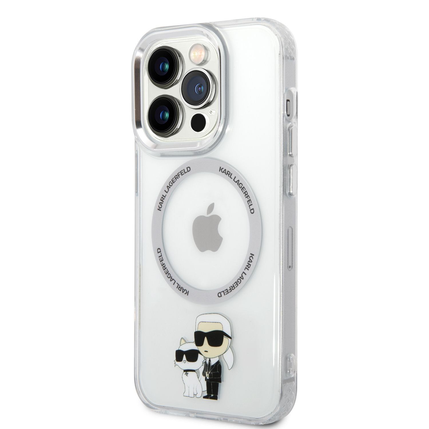 Karl Lagerfeld MagSafe IML Karl and Choupette NFT pro Transparent iPhone 14 Pro Max Tok