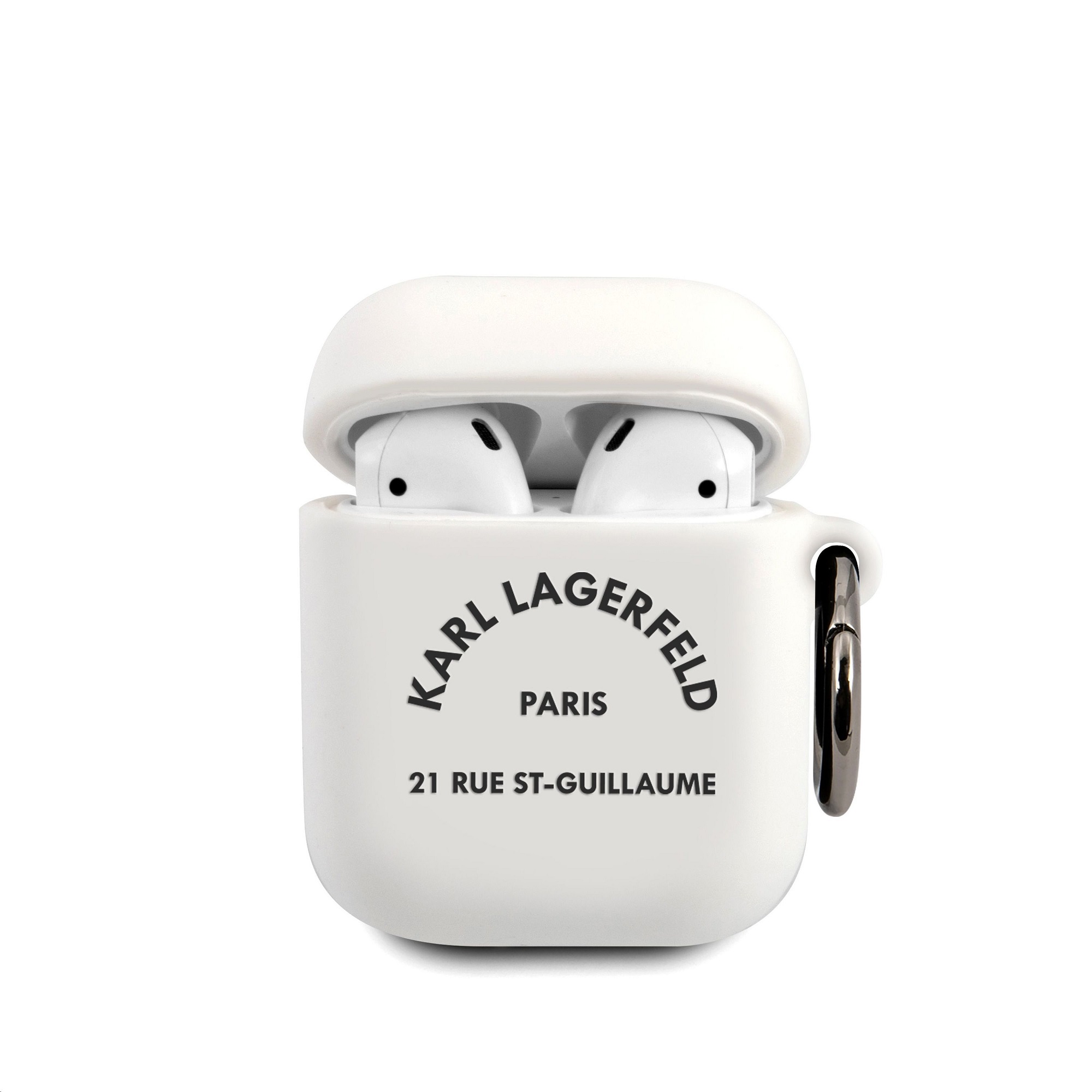 Karl Lagerfeld Rue St Guillaume Silicone White AirPods 1/2 Tok