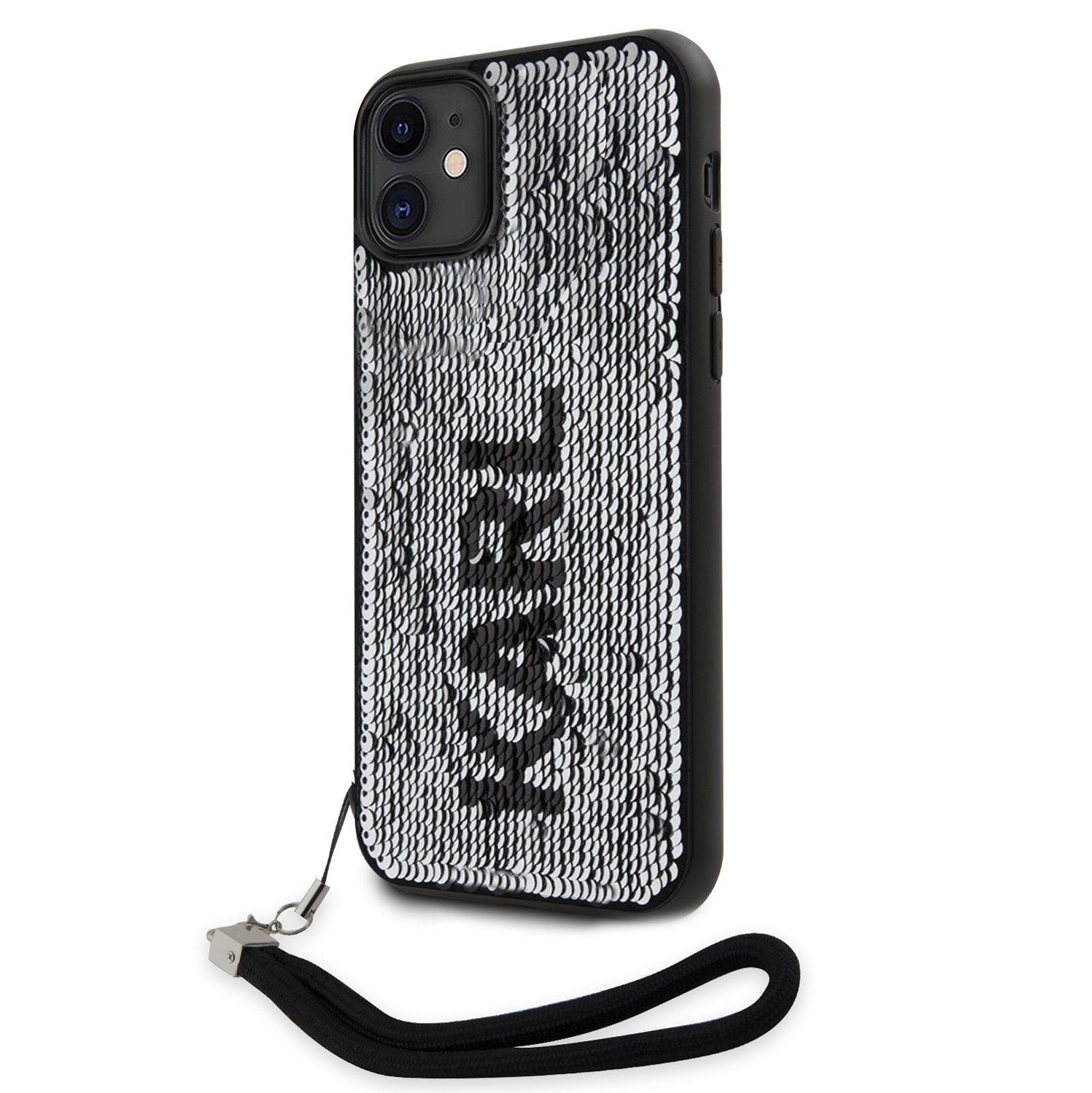 Karl Lagerfeld Sequins Reversible Black/Silver iPhone 11 Tok
