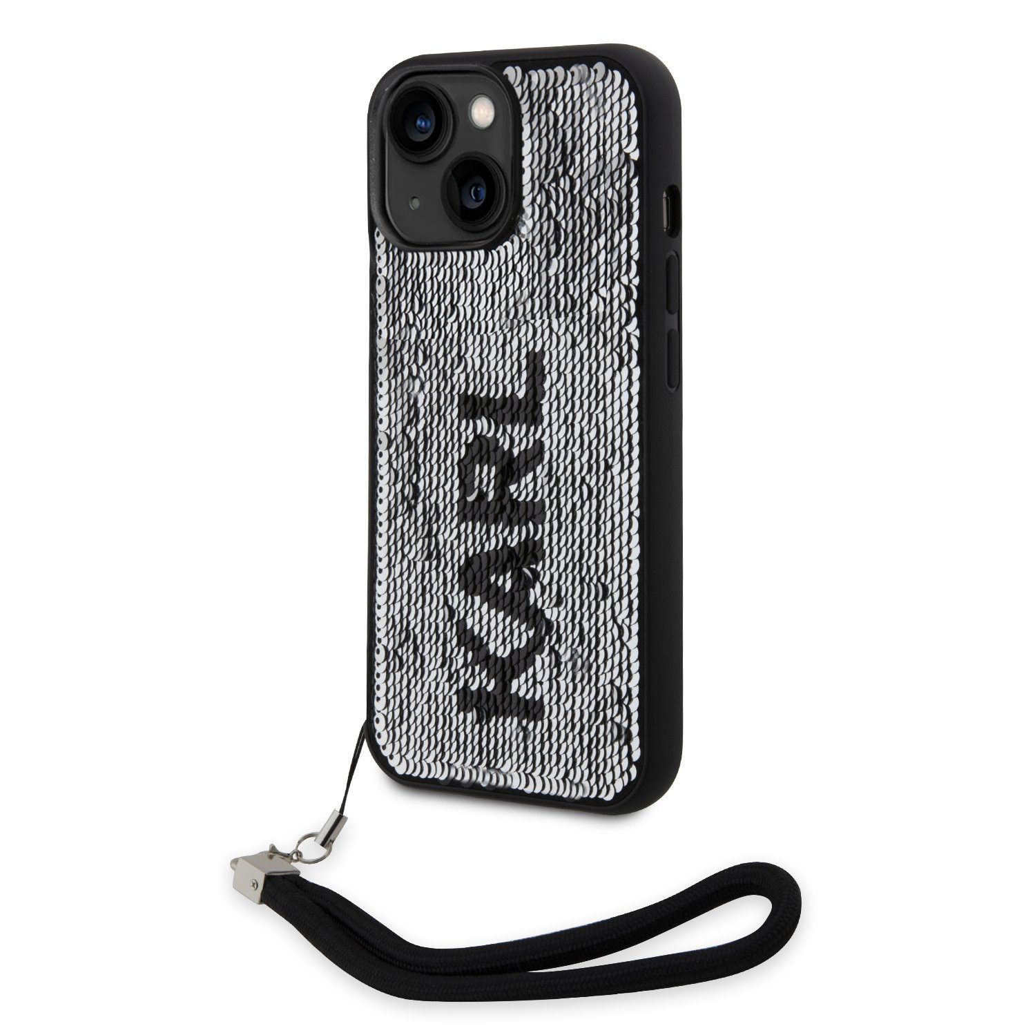 Karl Lagerfeld Sequins Reversible Black/Silver iPhone 14 Tok