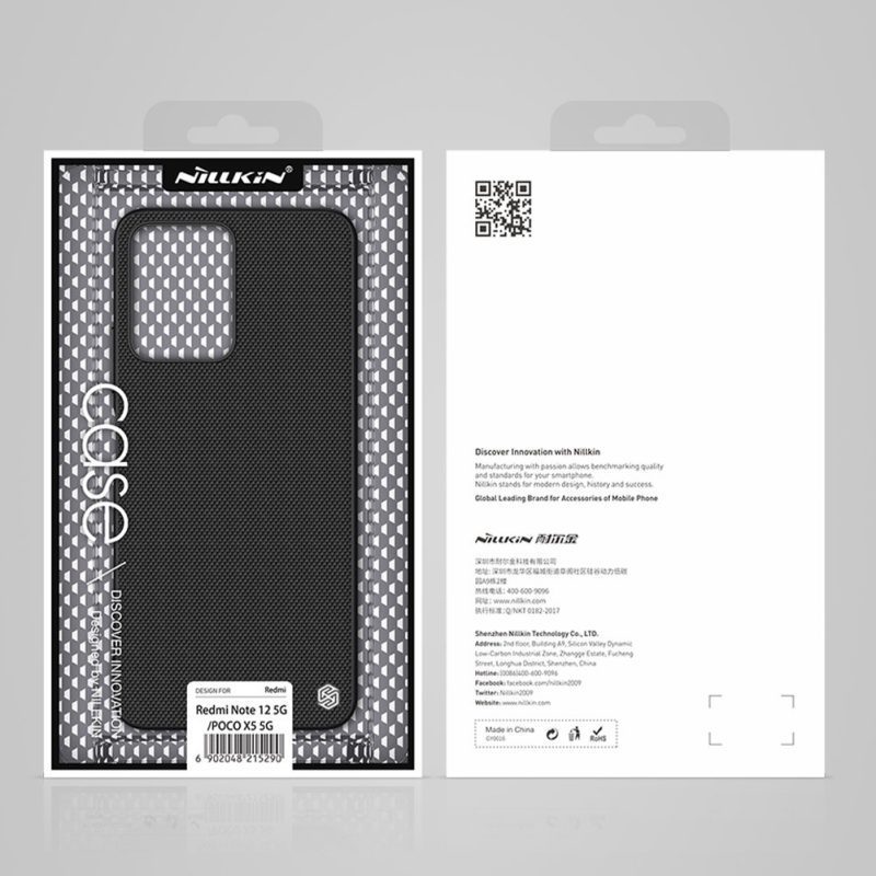 Nillkin TextuRed Black Xiaomi Redmi Note 12 Tok