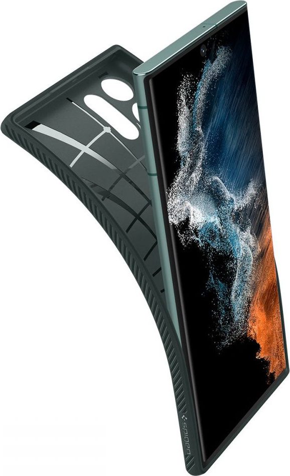 Spigen Liquid Air Abyss Green Samsung Galaxy S22 Ultra Tok