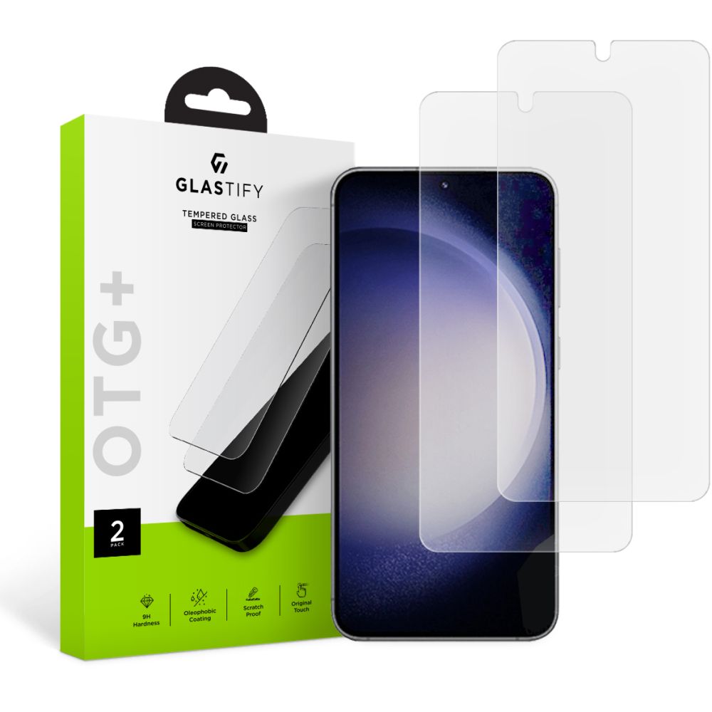 Glastify Otg+ 2-pack Galaxy S23 Clear