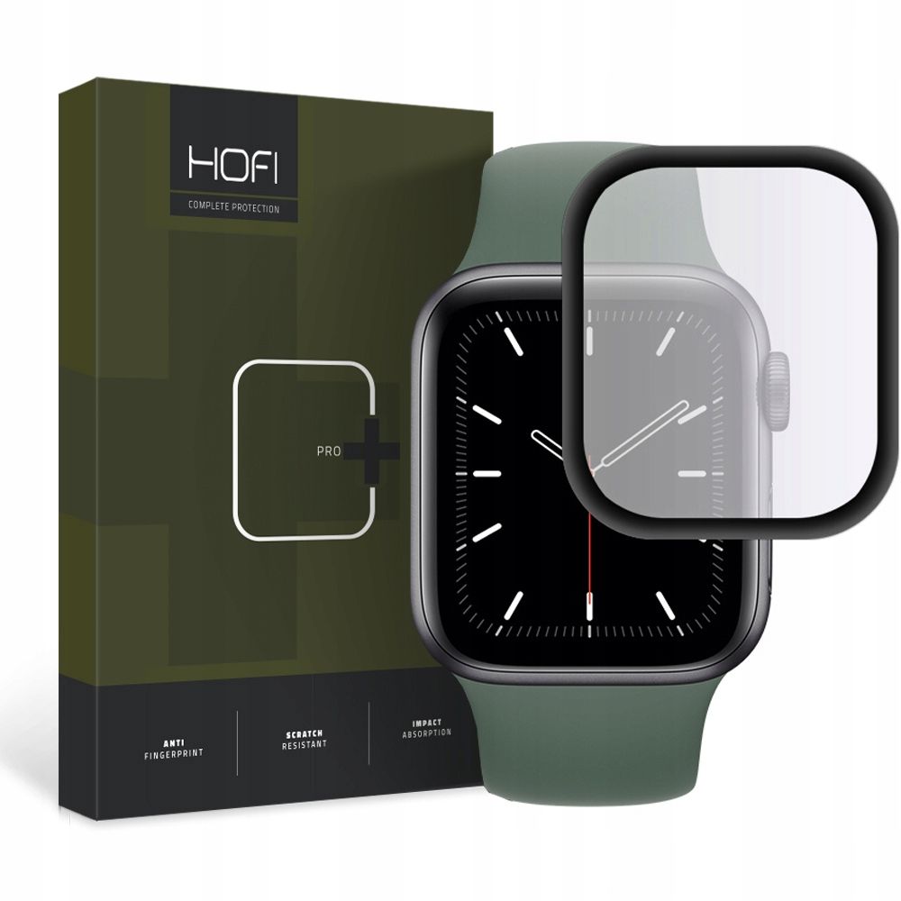 Hofi Hybrid Glass Apple Watch 4/5/6/se (44mm) Black