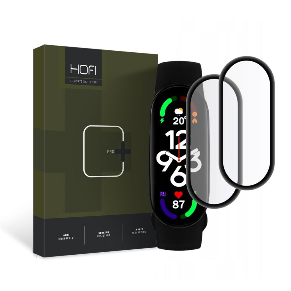 Hofi Hybrid Pro+ 2-pack Xiaomi Mi Smart Band 7 / 7 NFC Black
