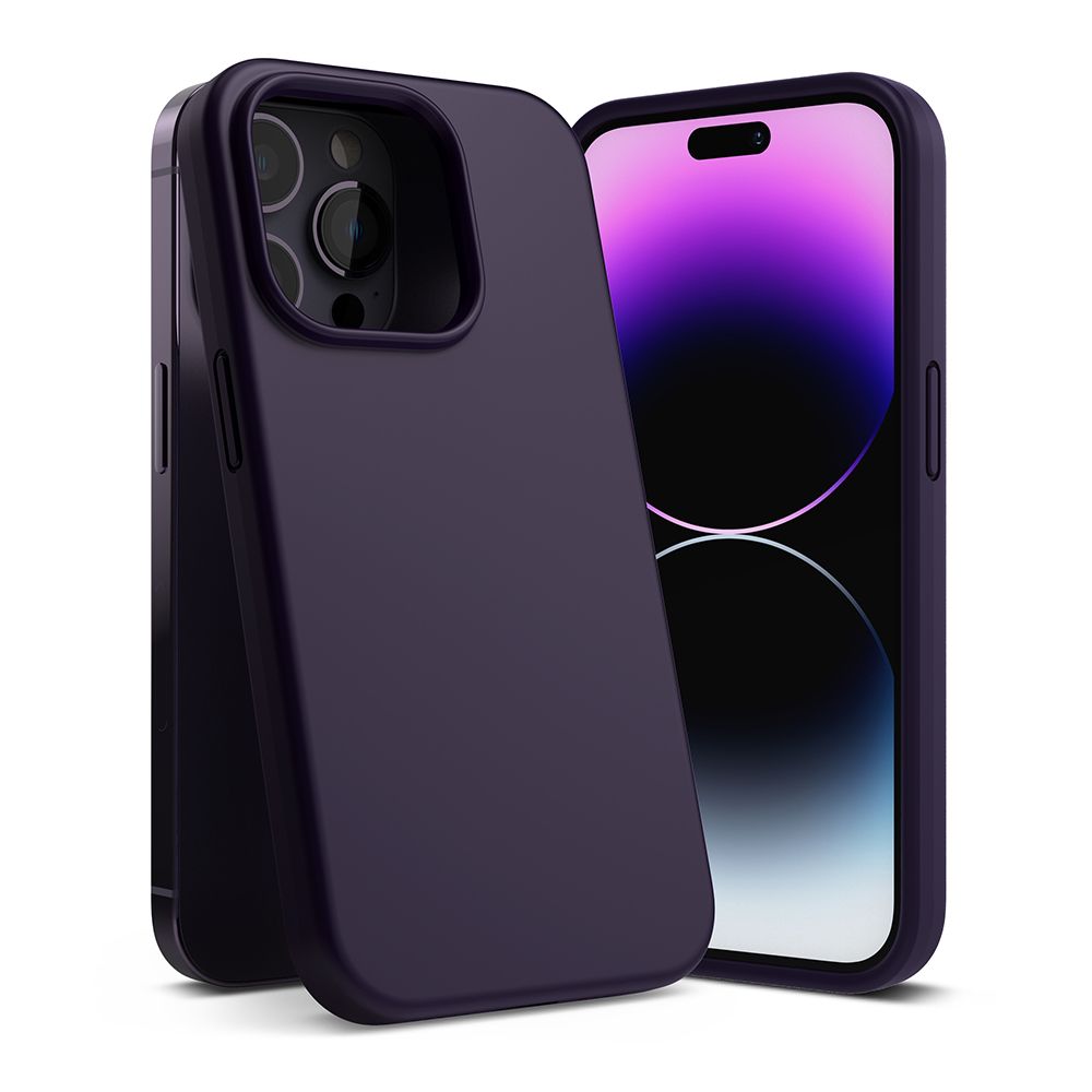 Ringke Silicone Deep Purple iPhone 14 Pro Tok