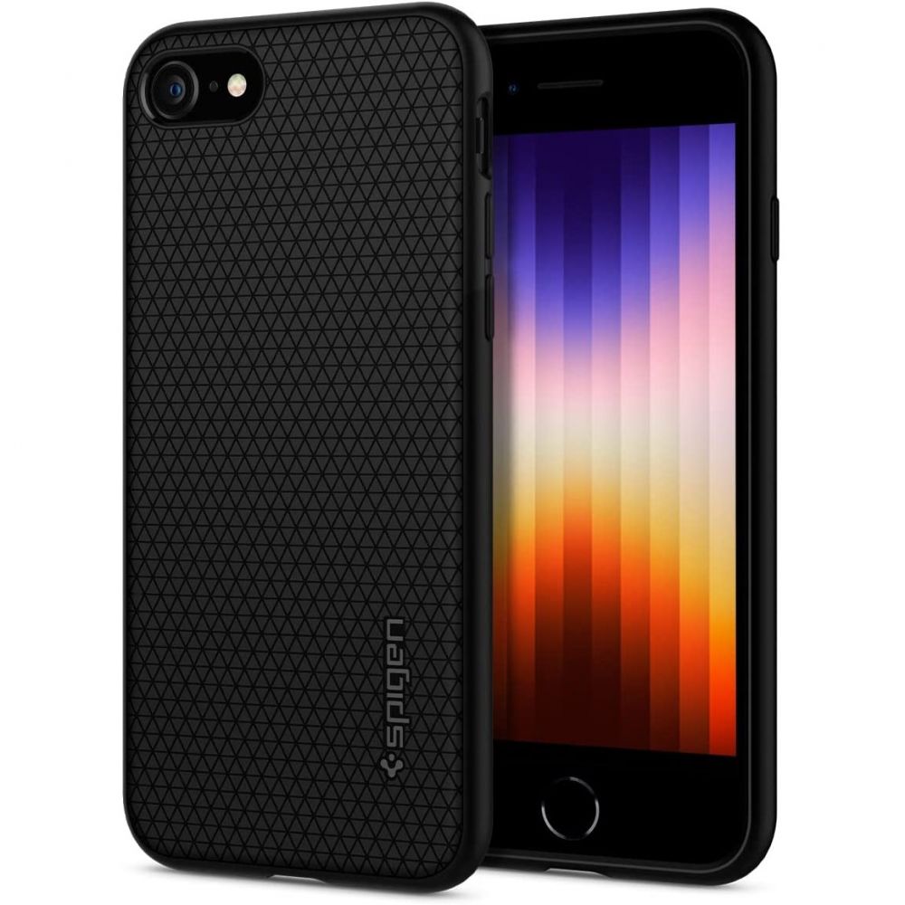 Spigen Liquid Air Black iPhone 7/8/SE 2020/SE 2022 Tok