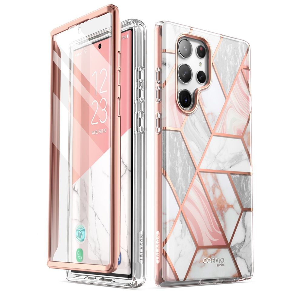 Supcase Cosmo Marble Pink Samsung Galaxy S23 Ultra Tok