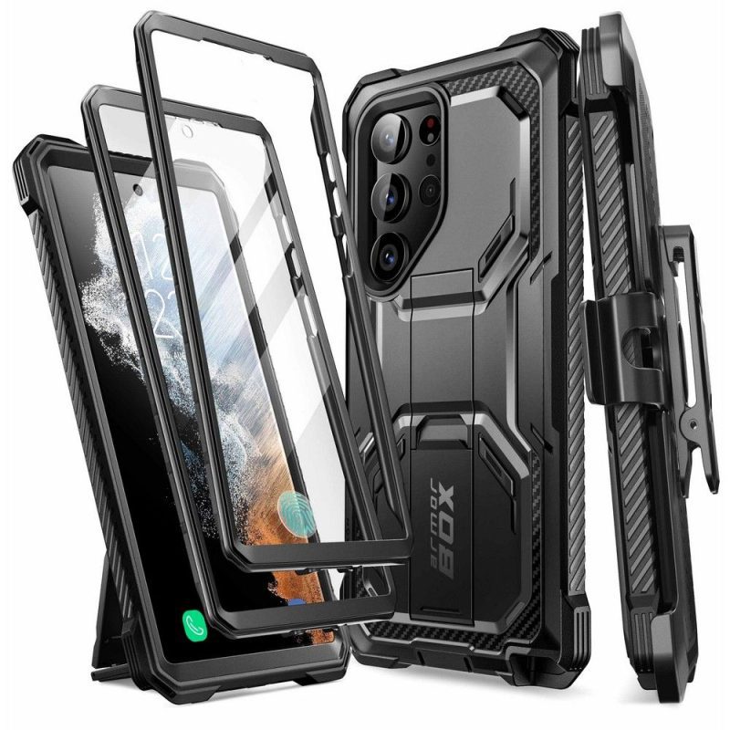 Supcase Iblsn Armorbox 2-set Black Samsung Galaxy S23 Ultra Tok