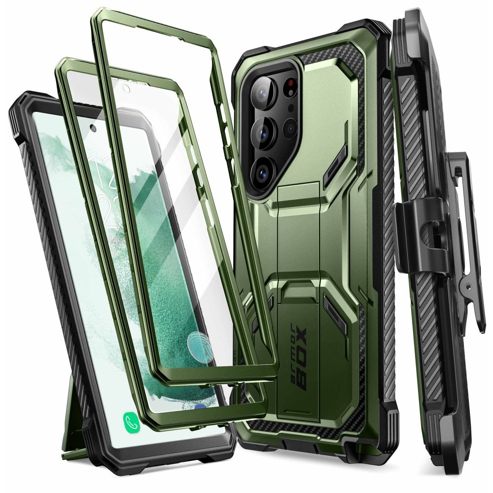 Supcase Iblsn Armorbox 2-set Guldan Samsung Galaxy S23 Ultra Tok