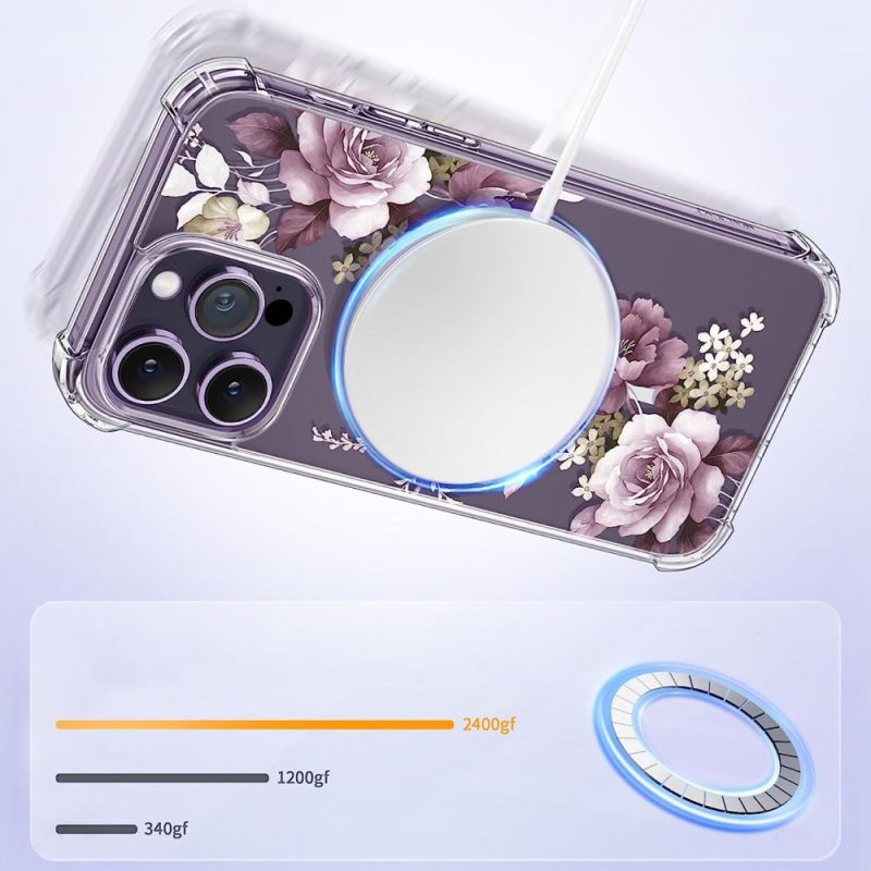 Tech-Protect Magmood MagSafe Rose Floral iPhone 14 Pro Max Tok