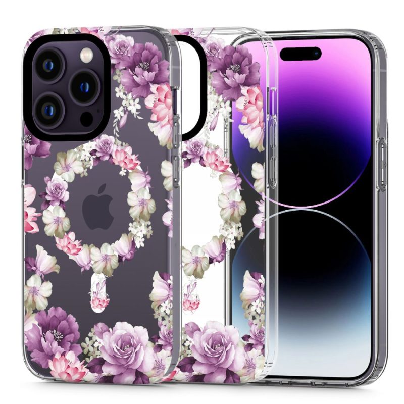 Tech-Protect Magmood MagSafe Rose Floral iPhone 14 Pro Max Tok