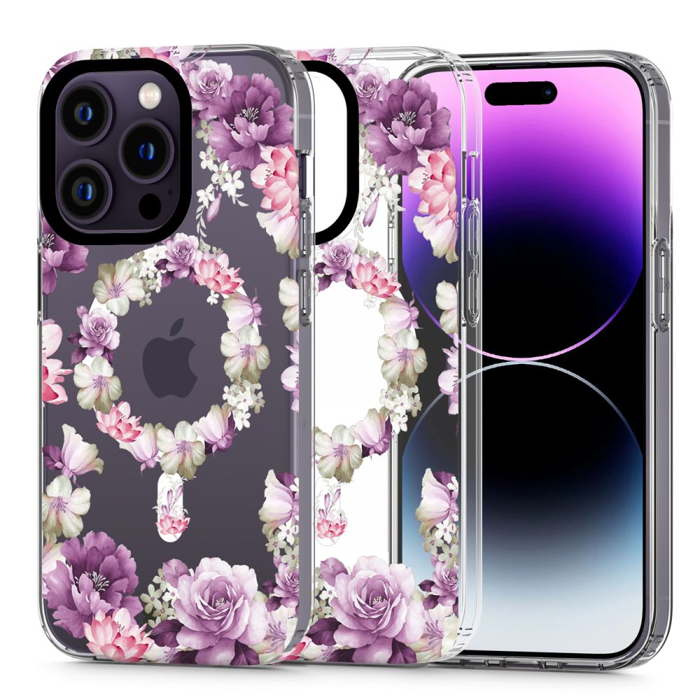 Tech-Protect Magmood MagSafe Rose Floral iPhone 14 Pro Tok