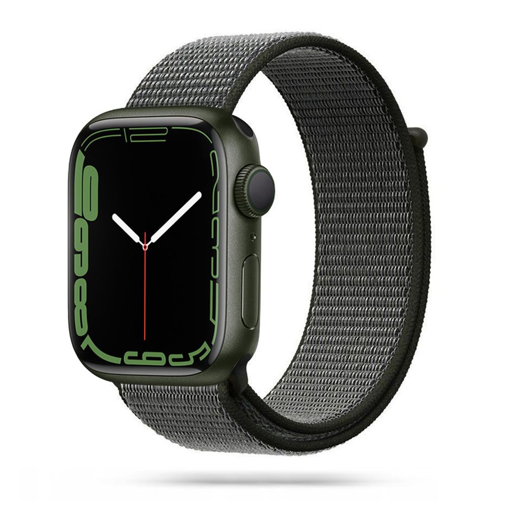 Tech-Protect Nylon Apple Watch 4 / 5 / 6 / 7 / 8 / Se / Ultra (42 / 44 / 45 / 49 Mm) Dark Olive