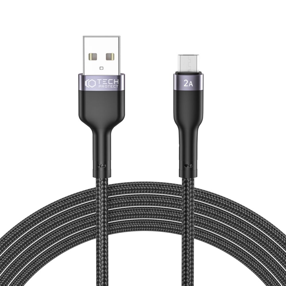 Tech-Protect Ultraboost ”2” Micro-USB Cable 2.4a 200cm Black