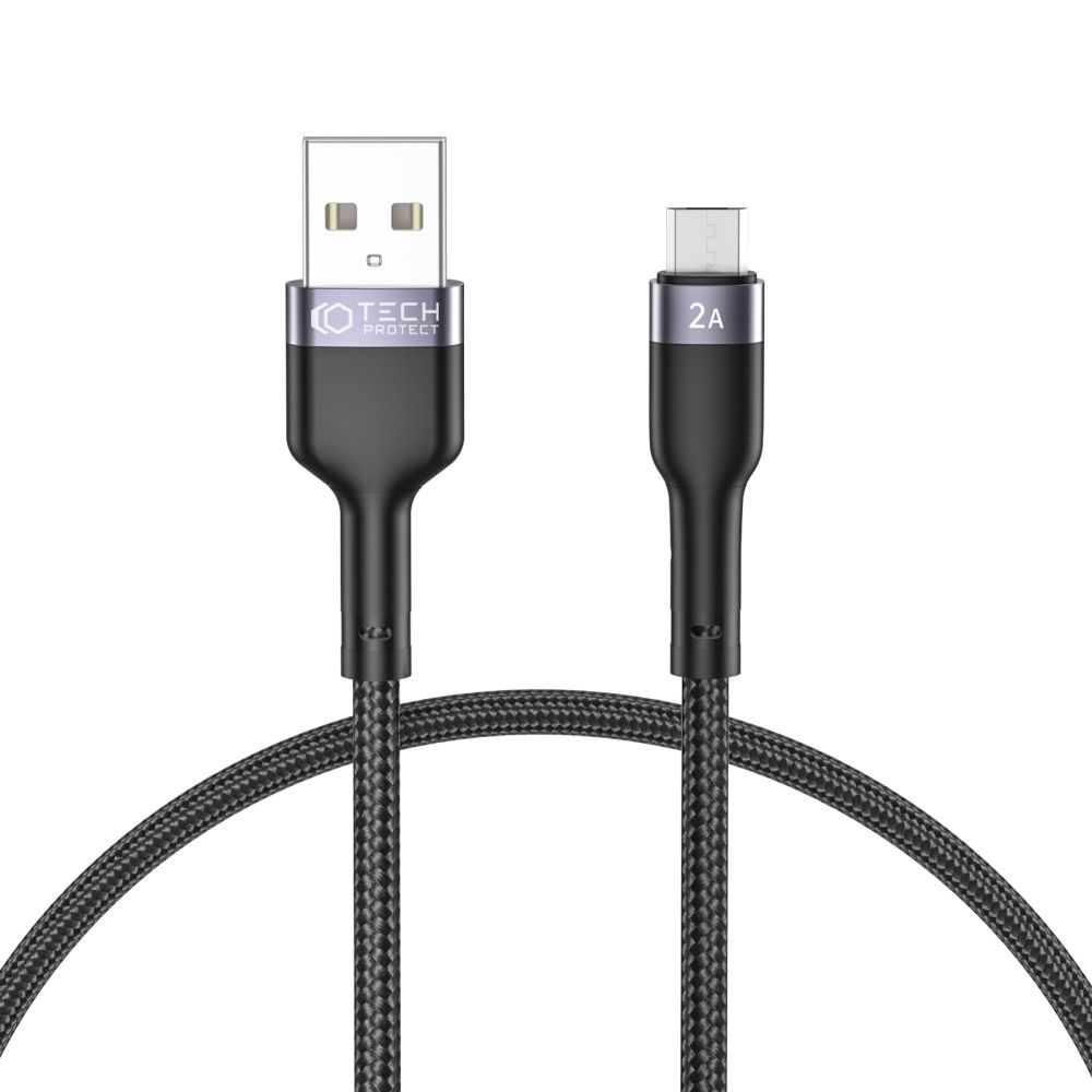 Tech-Protect Ultraboost ”2” Micro-USB Cable 2.4a 25cm Black